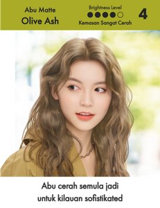 Olive Ash. Tahap Kecerahan: Terang 4 daripada 5
