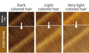 Rich Cocoa. Imej rambut selepas penggunaan.