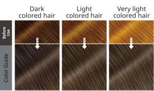 Silvery Ash Gray. Imej rambut selepas penggunaan.