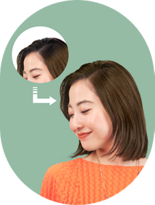 Imej selepas menggunakan warna rambut berwarna MATT ASH