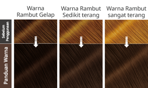 Mocha Natural Brown. Hasil Selepas Penggunaan.