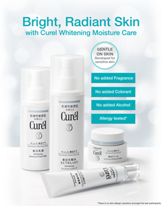 Bright, Radiant Skin  with Curel Whitening Moisture Care