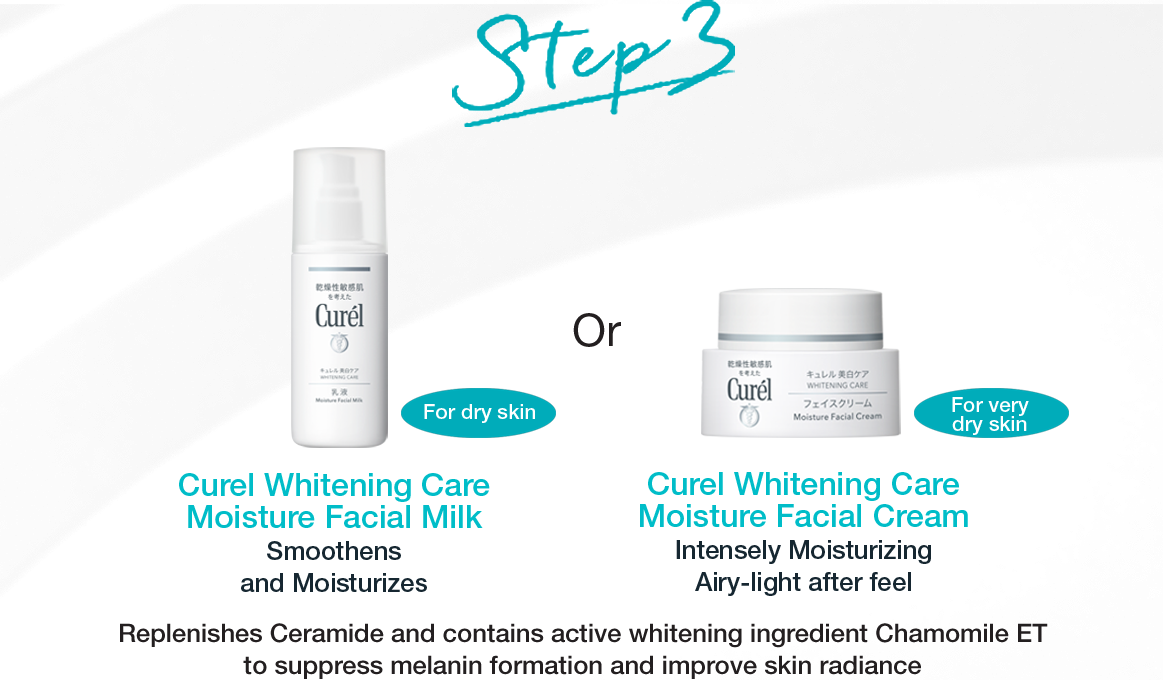 Features | Whitening Care Series | Kao Curél