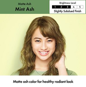 Mint Ash. Brightness Level: Slightly Subdued Finish.  3 out of 5. 