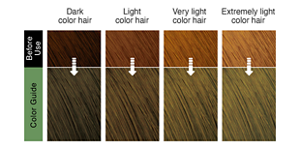 Mint Ash. After use hair image. 