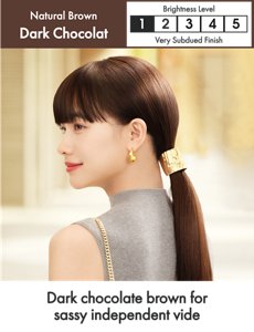 Dark Chocolate. Brightness Level: Very Subdued Finish. 1 out of 5. 