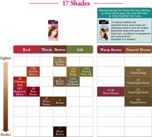 Burgundy Brown Hair Color Chart
