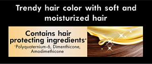 Trendy hair color with soft and moisturized hair