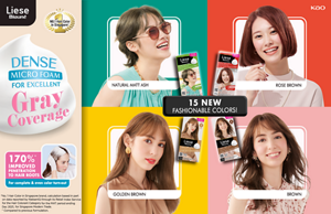 Liese Blauné Creamy Foam Color DENSE MICRO FOAM FOR EXCELLENT GRAY COVERAGE 15 New Fashionable Colors!