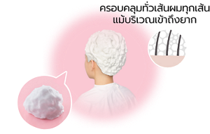 ครอบคลุมทั่วเส้นผม แม้บริเวณเข้าถึงยาก