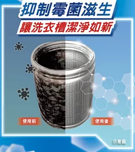 抑制霉菌滋生　讓洗衣槽潔淨如新