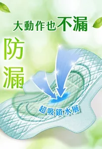 大動作也不漏 防漏 超吸鎖水層