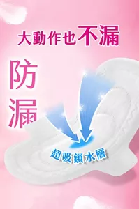 大動作也不漏 防漏 超吸鎖水層