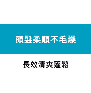 頭髮柔順不毛燥 長效清爽蓬鬆