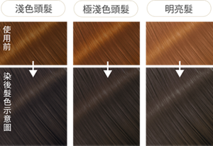 午夜月光灰 染後髮色示意圖
