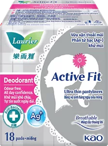 Laurier Active Fit Phân Tử Bạc Khử mùi - Kháng khuẩn