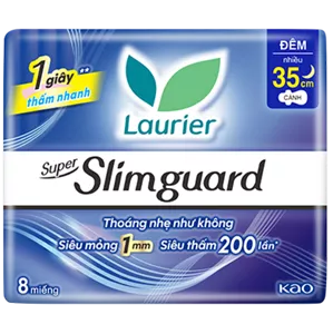 Laurier Super Slimguard ban đêm 35cm