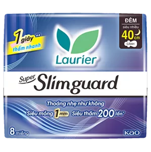 Laurier Super Slimguard ban đêm 40cm