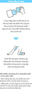① Lấy miếng dán ra khỏi bao bì và dán trực tiếp sản phẩm lên vùng da cần sử dụng. Sử dụng sản phẩm ngay khi mở, sản phẩm không thể lưu trữ sau khi mở ② Khi hết cảm giác mát lạnh, gỡ miếng dán nhẹ nhàng từ mép dán. Sản phẩm sử dụng cho vùng bắp chân và lòng bàn chân - Dán miếng dán sao cho phần keo dính không bị nhăn, bị lỏng hoặc bị bong ra - Miếng dán có khả năng bị rơi do độ ẩm từ mồ hôi, từ các sản phẩm dưỡng ẩm hoặc do gỡ ra và dán lại nhiều lần