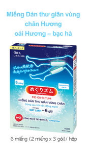 Miếng Dán thư giãn vùng chân Hương oải Hương – bạc hà
