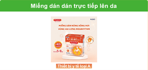 Miếng dán dán trực tiếp lên da Giảm đau vùng vai và lưng dưới 4 miếng Không hương