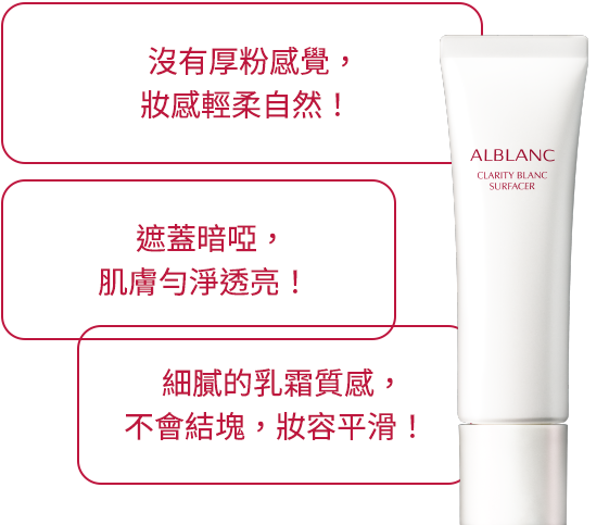透亮素肌 alblanc clarity blanc surfacer 花王 ALBLANC アルブラン 商品情報 クラリティブラン フィニッシャー