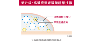 新升級・高濃度微米碳酸精華技術