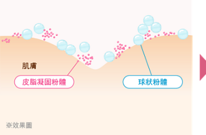 舊款的粉餅 （直接添加皮脂凝固粉體）