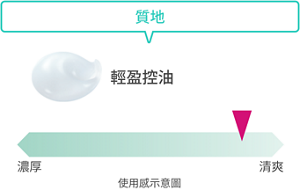 質地 輕盈控油