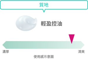 質地 輕盈控油