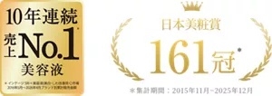 10年連続売上No.1美容液　ベストコスメ161冠