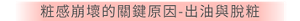 粧感崩壞的關鍵原因-出油與脫粧