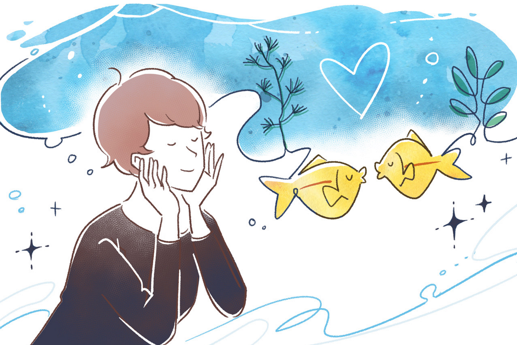 Kao Plaza ことわざさん 06 魚心あれば水心 Kao Plaza ことわざさん 06 魚心あれば水心