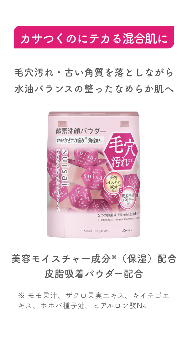 カサつくのにテカる混合肌に