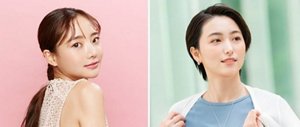 可愛らしい印象の女性と清潔感のある女性の画像