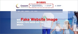 偽サイト画像