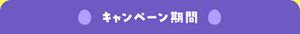 キャンペーン期間