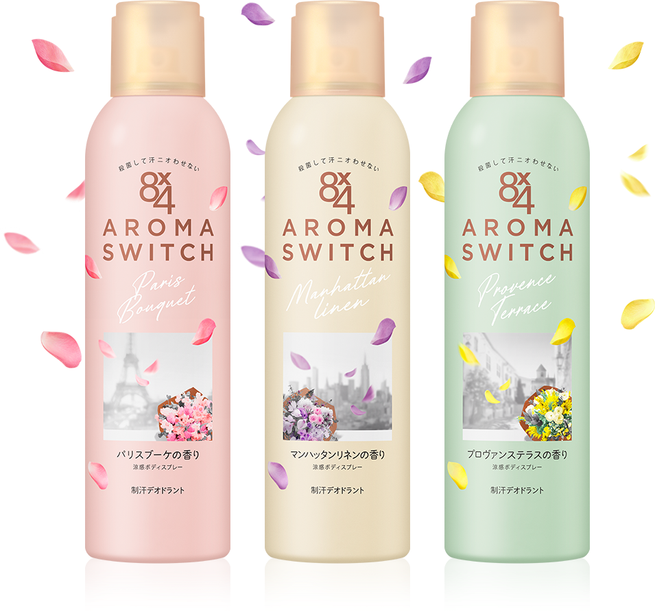 アロマスイッチ 涼感ボディスプレー｜商品ラインナップ｜ニベア花王