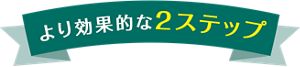 より効果的な2ステップ