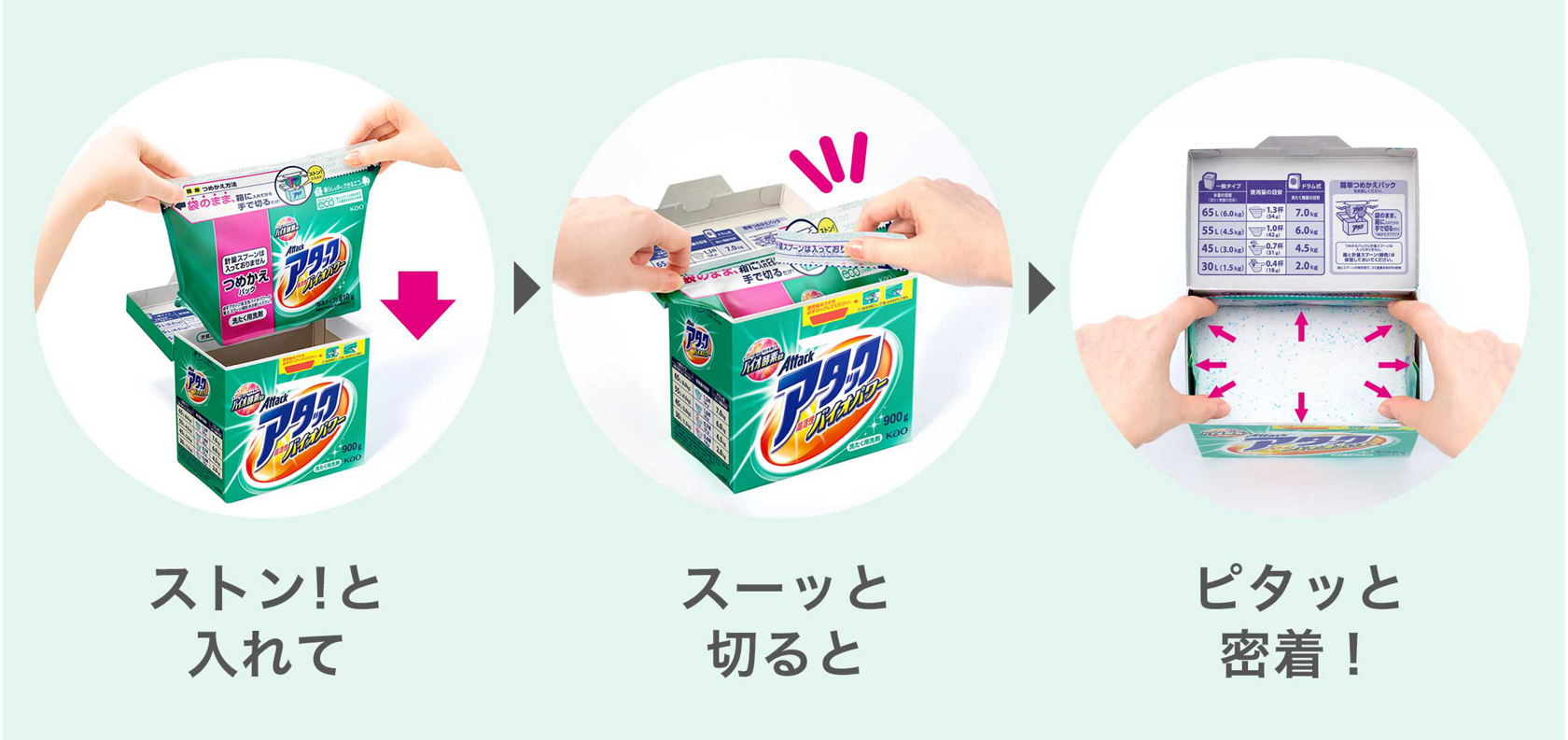 アタック高浸透リセットパワー | 花王株式会社 | 洗濯用洗剤アタック アタック高浸透リセットパワー | 花王株式会社 | 洗濯用洗剤アタック