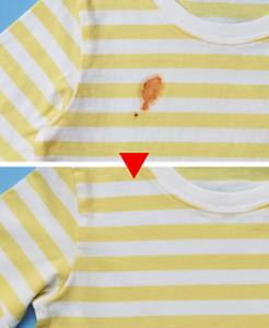 食べこぼし　使用前後イメージ