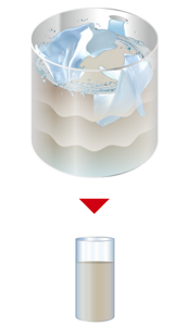 タテ型洗濯機の水は汚れがうすい