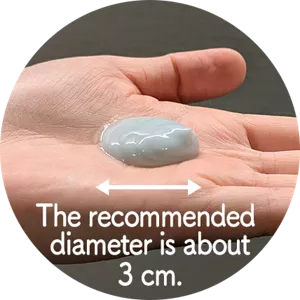 The recommended diameter is about 3 cm.