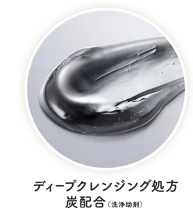 ディープクレンジング処方炭配合（洗浄助剤）