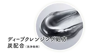 ディープクレンジング処方炭配合（洗浄助剤）