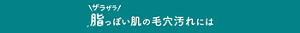 ＼ザラザラ／脂っぽい肌の毛穴汚れには