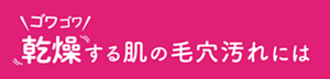毛穴汚れが気になる方には