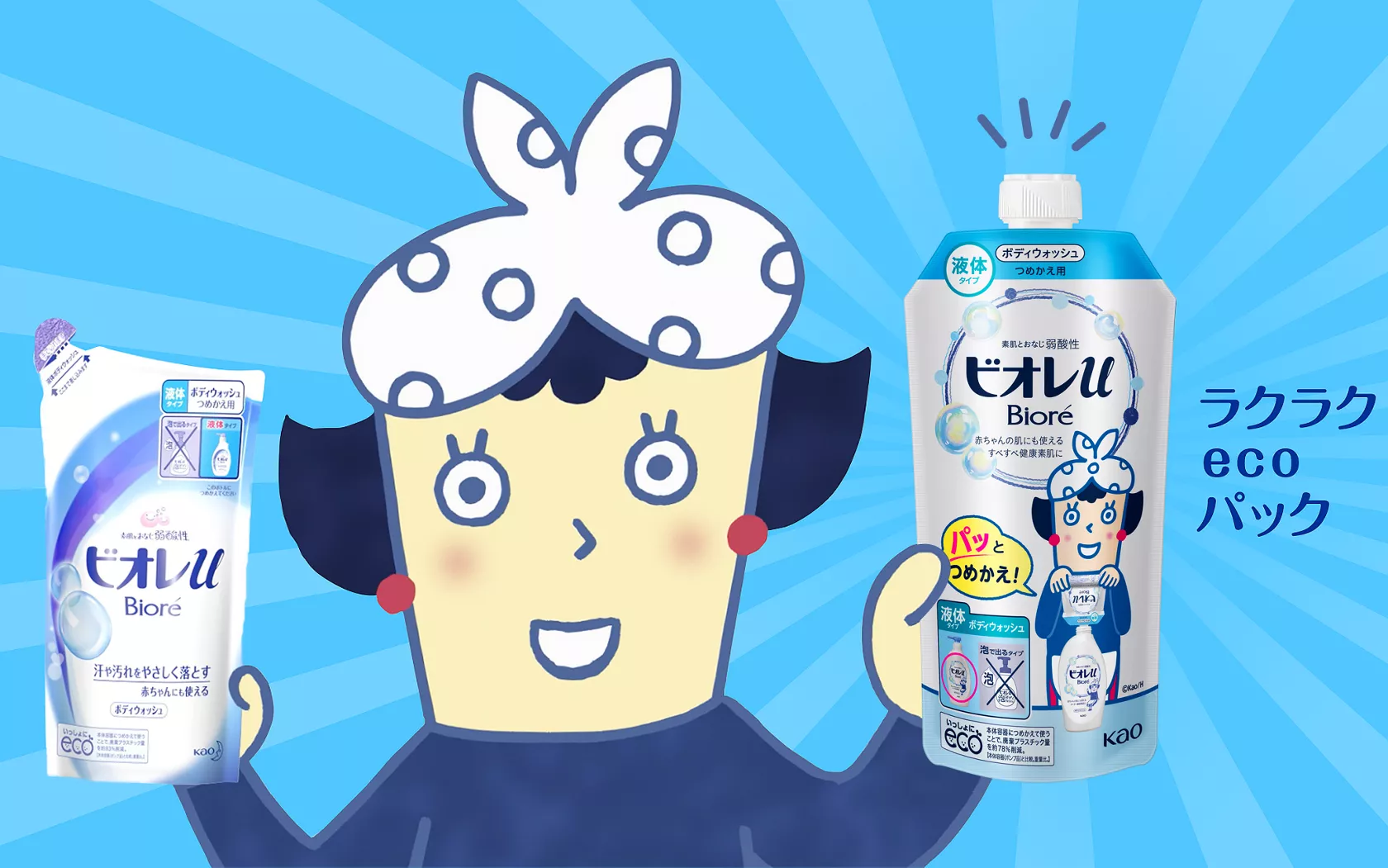 ビオレuの液体ボディウォッシュのつめかえ用はらくらくecoパック