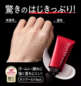 驚きのはじきっぷり! 汗・ムレ・擦れに強く落ちにくい! タフブーストTech