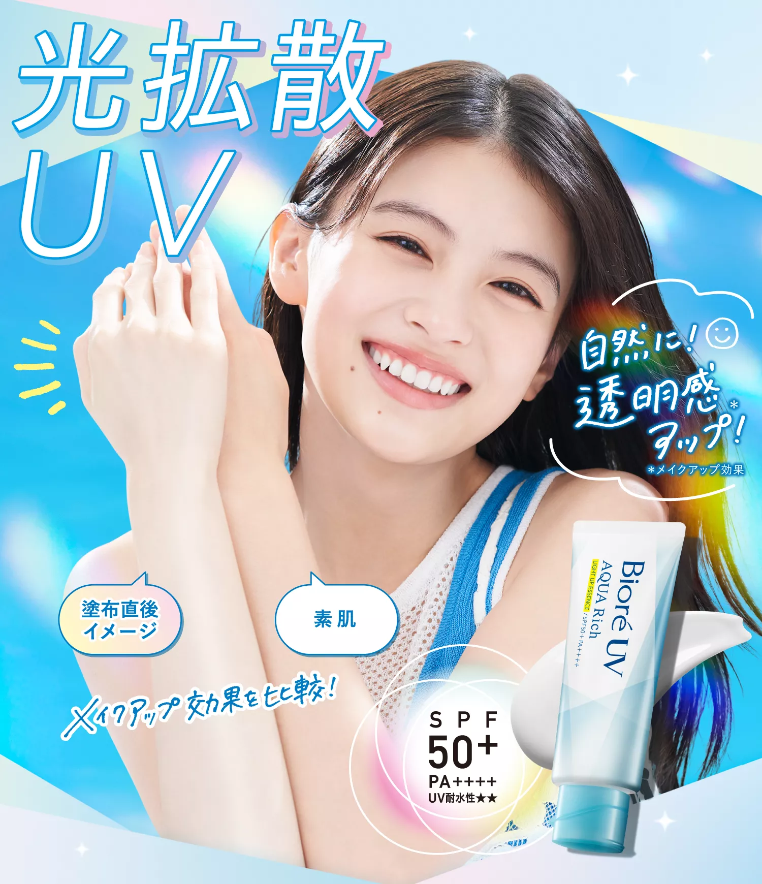 花王株式会社 | ビオレUV | アクアリッチ 光拡散UV